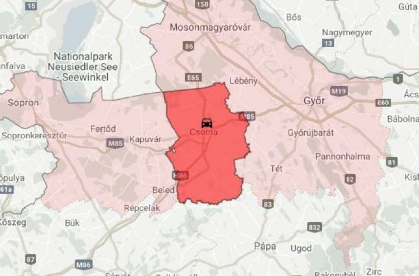 Baleset történt Csornán