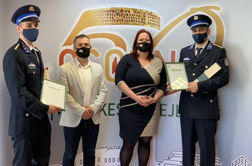 Rendőröket jutalmaztak Szent György-nap alkalmából Csornán