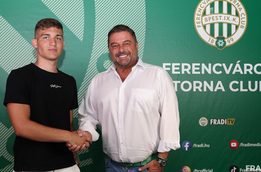 Profi szerződést kötött a Ferencváros a fiatal csornai labdarúgóval 