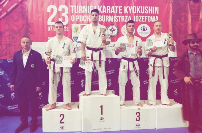 Magyar Zoltán, a kapuvári KKE Spartacus karatésa Lengyelországban bajnoki címet nyert