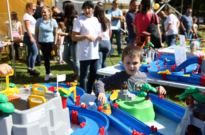 Interaktív standdal vett részt a kapuvári gyermeknapon a Pannon-Víz Zrt.
