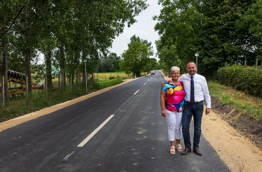 Megújult a Rábcakapit Tárnokrétivel összekötő út első, legrosszabb szakasza