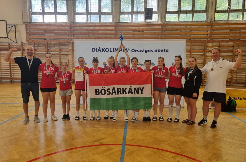 Bronzérmet szereztek a bősárkányi felső tagozatos lányok a Diákolimpián