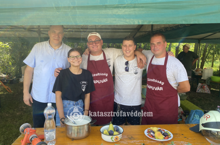 Különdíjat nyert a kapuvári tűzoltók bablevese