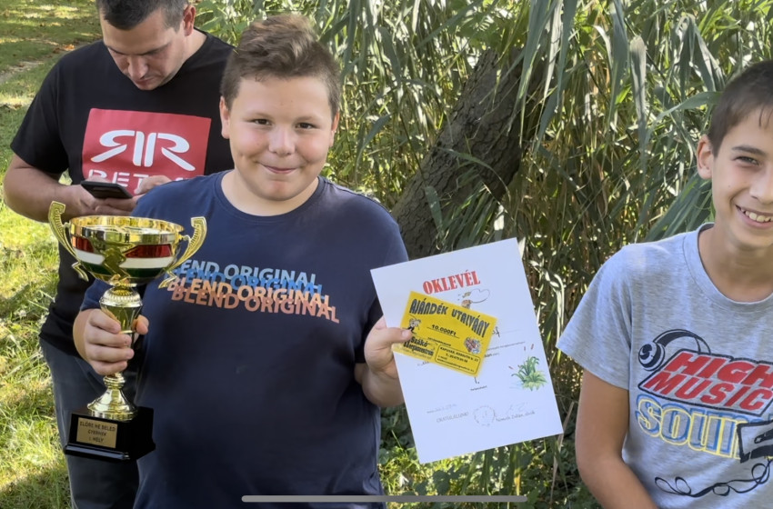 Gyermek pecások ragyogó teljesítménye a beledi horgászversenyen