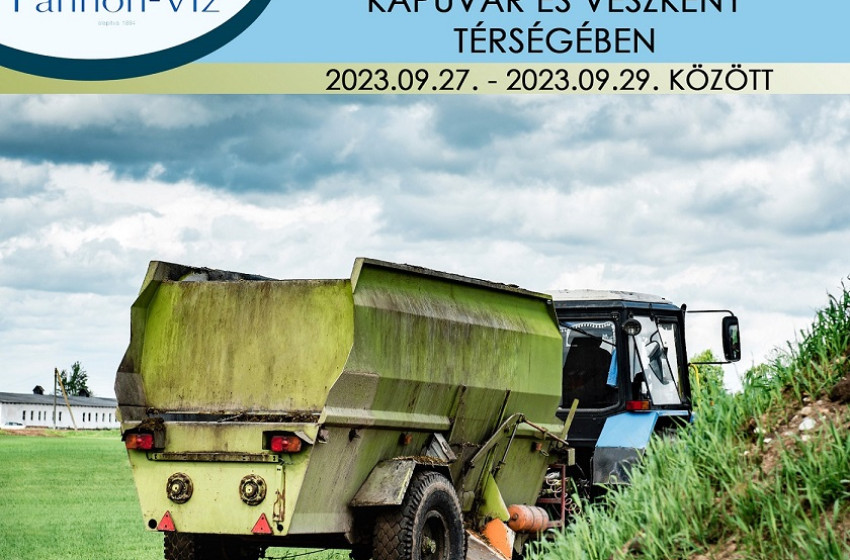 Bűzhatásra lehet számítani a Kapuvár és Veszkény közötti szakaszon