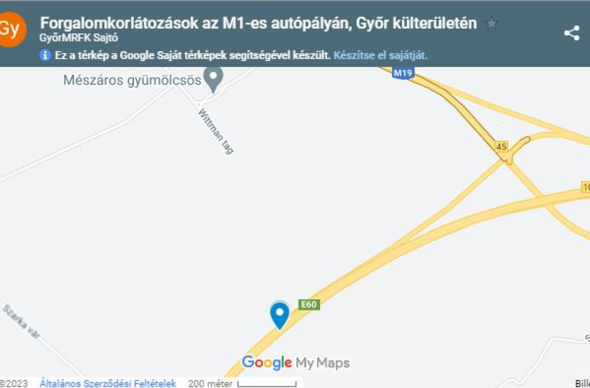 Balesetek történtek ma reggel az M1-esen Győr külterületén 
