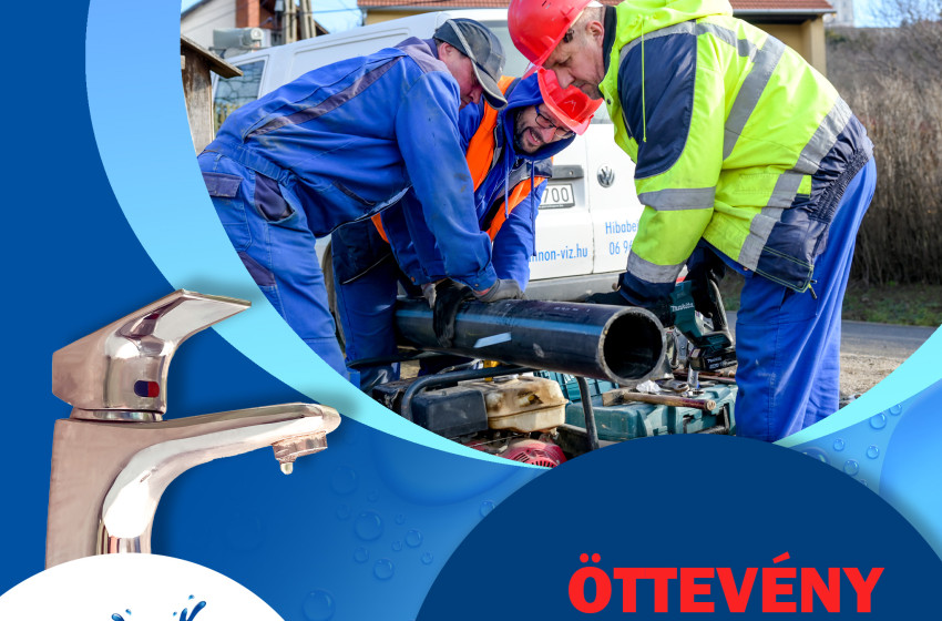 Az ivóvízellátás átmenetileg szünetelni fog Öttevény településen