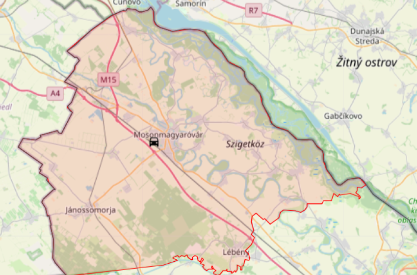 Szalagkorlátnak ütközött egy személyautó az M1-esen Mosonmagyaróvárnál