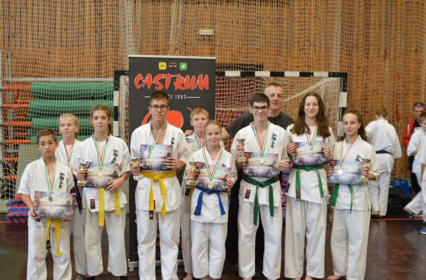 Remekül szerepeltek a Castrum SC Kapuvár fiataljai a Kyokushin Karate Utánpótlás Magyar Bajnokságon