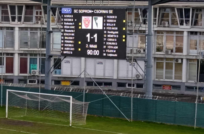 Pontot rabolt a Csornai SE Sopronban