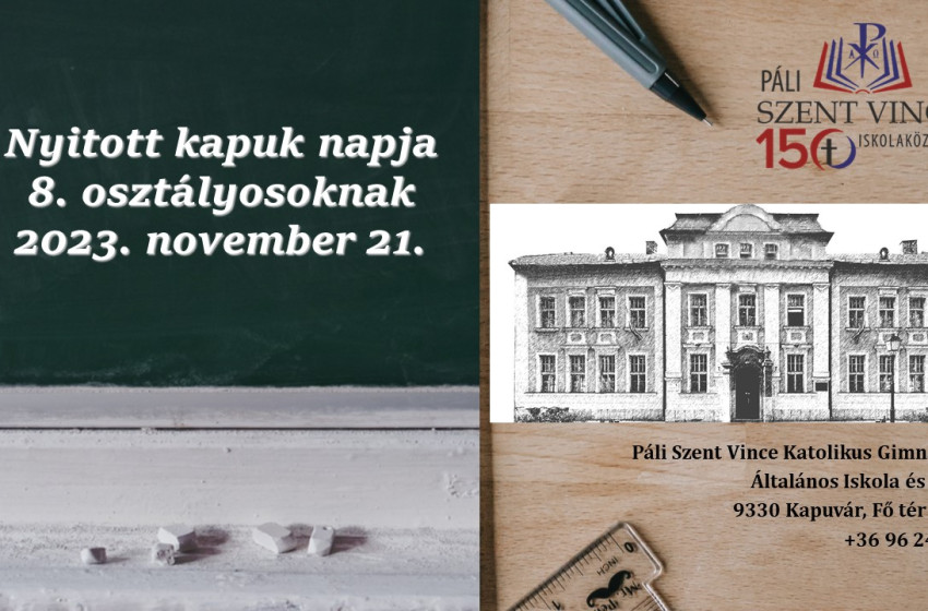 Nyitott kapuk napja a kapuvári katolikus gimnáziumban