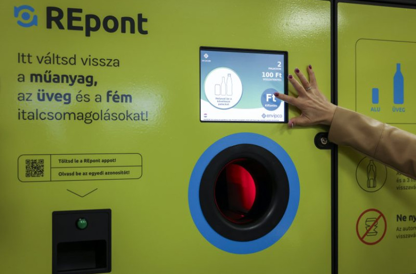 Bemutatták a palackvisszaváltó automatákat
