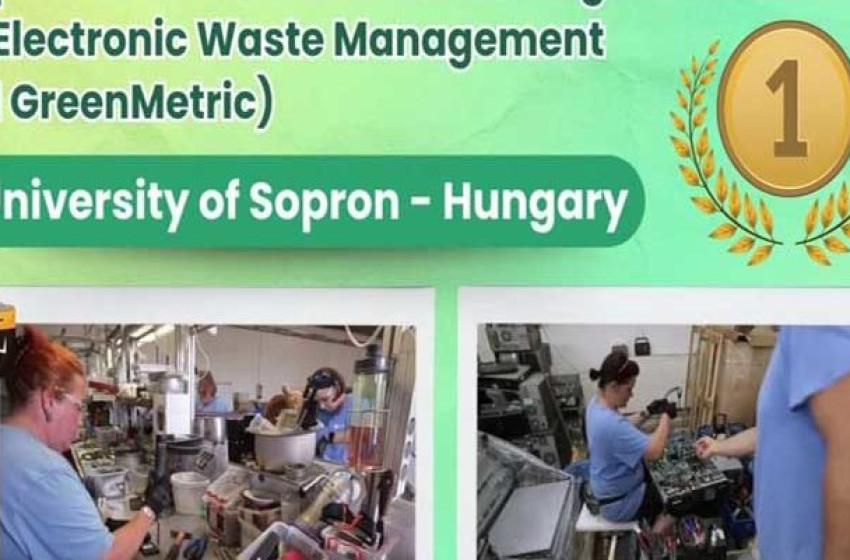 Világelső a Soproni Egyetem e-hulladék kezelési módszere