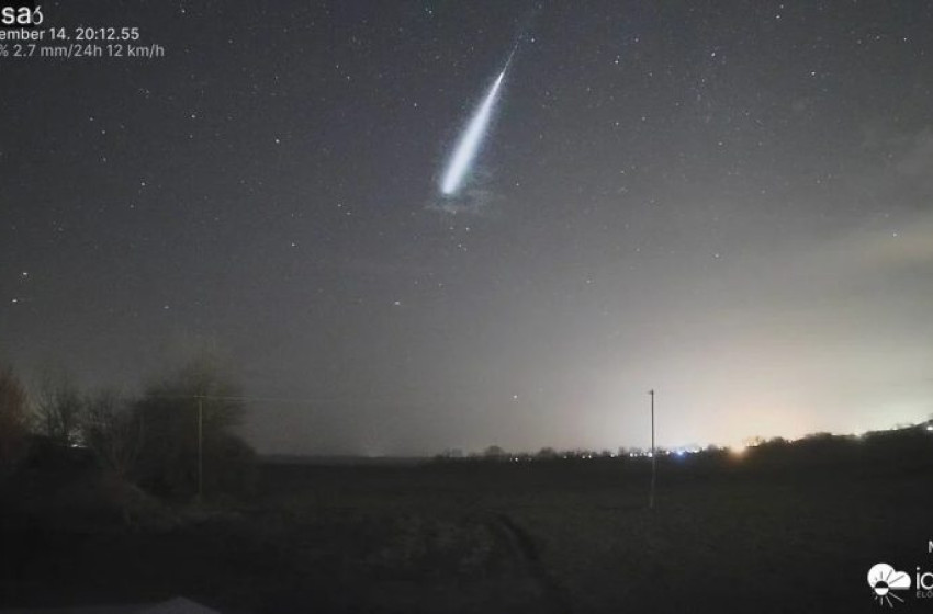 Látványos meteor suhant el a Dunántúl felett