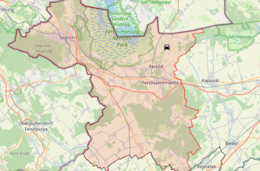 Árokba hajtott egy személyautó Fertődnél