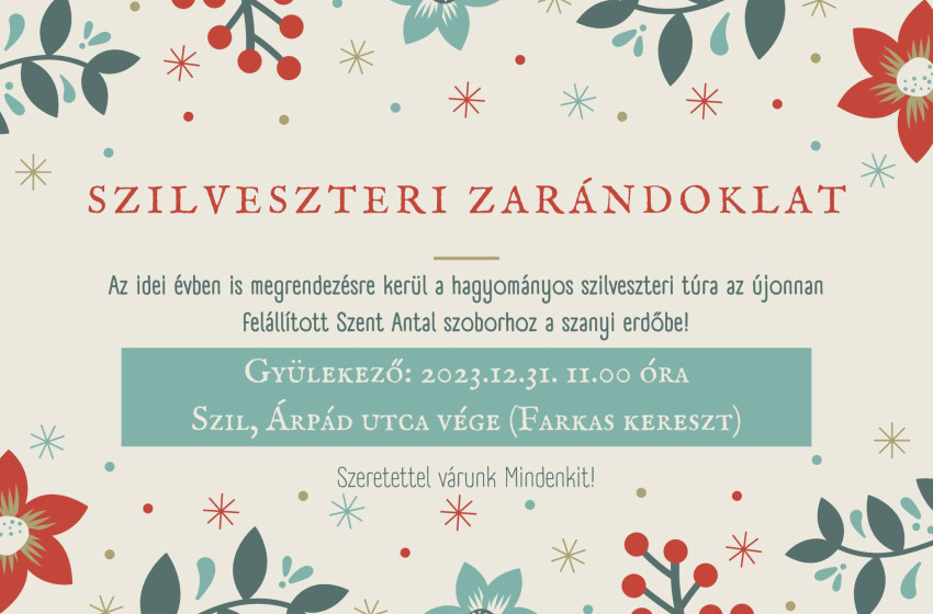 Szilveszteri zarándoklat Szanyban