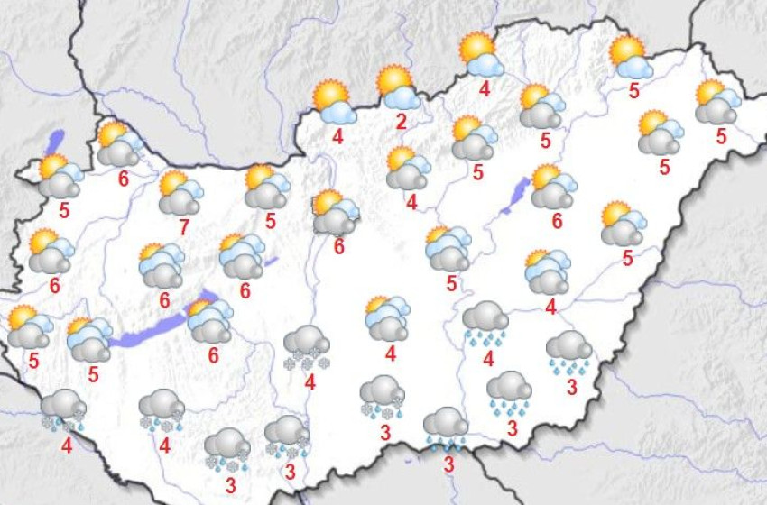 Változóan felhős, de kevésbé hideg idővel indul a hét