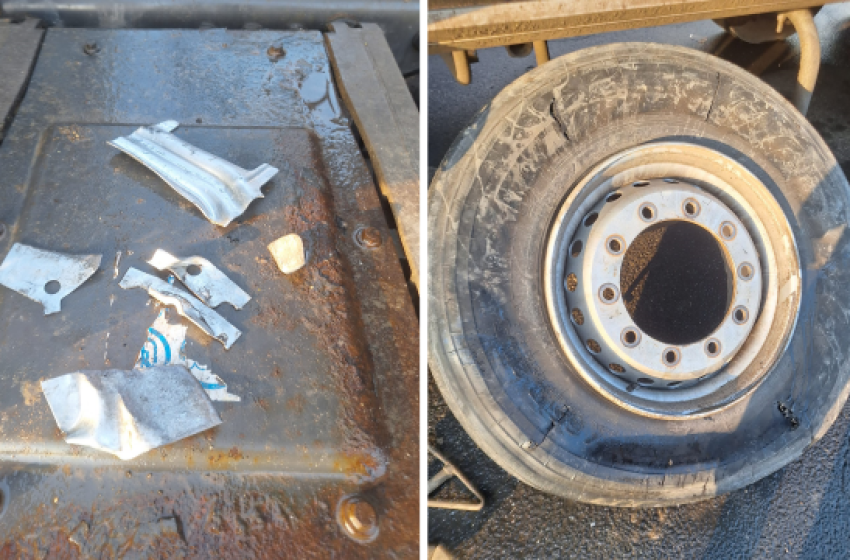 Negyven-ötven autó kapott defektet az M1-es autópályán egy kamion miatt