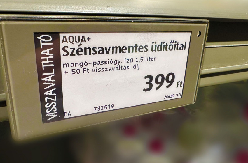 Megjelentek az első visszaváltási díjas palackok