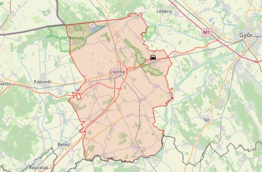 Felborult egy autó Kónyban