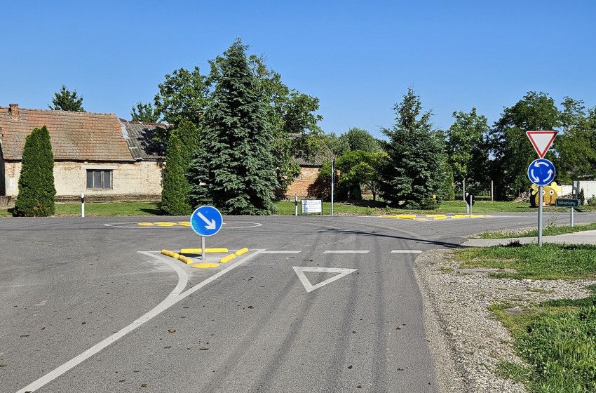 Elkészült a körforgalom Bágyogszováton