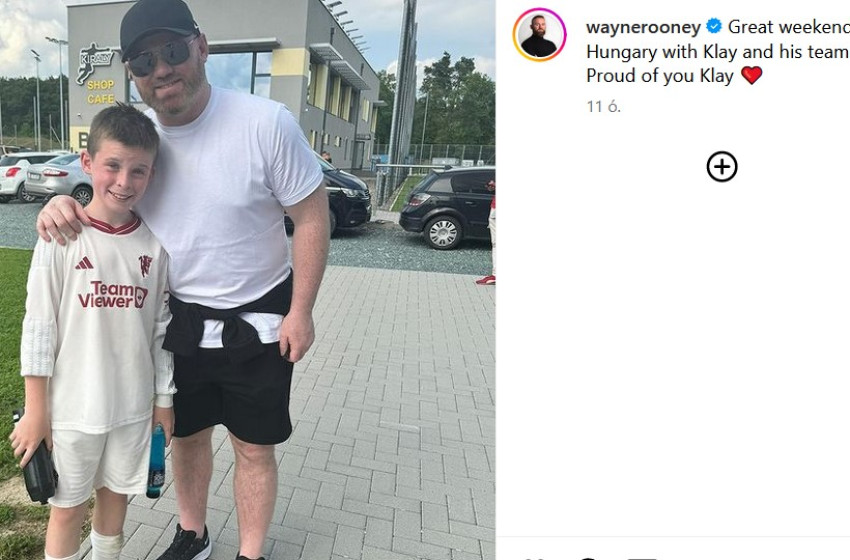 Szombathelyre látogatott a Manchester United egykori sztárcsatára, Wayne Rooney