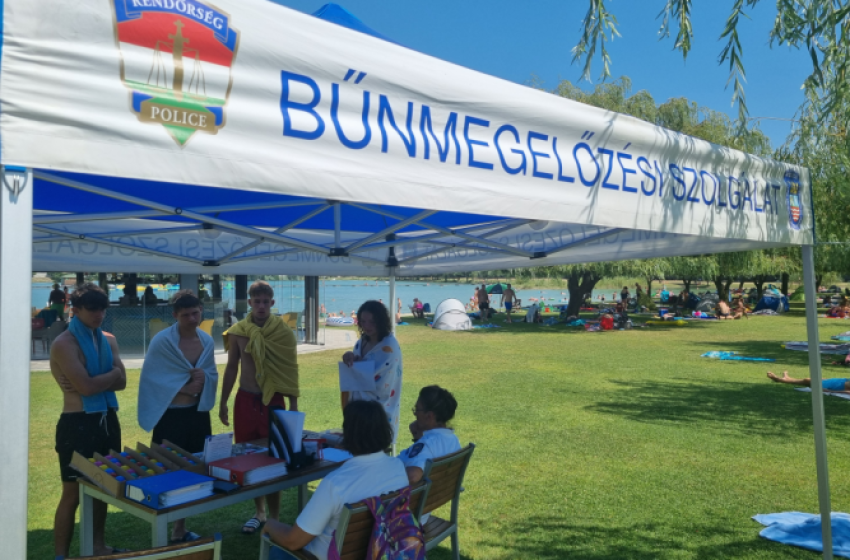 Bűnmegelőzés az ikrényi strandon