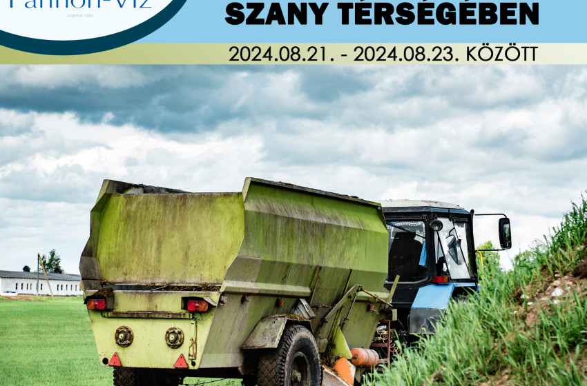 Bűzhatásra lehet számítani Szany térségében