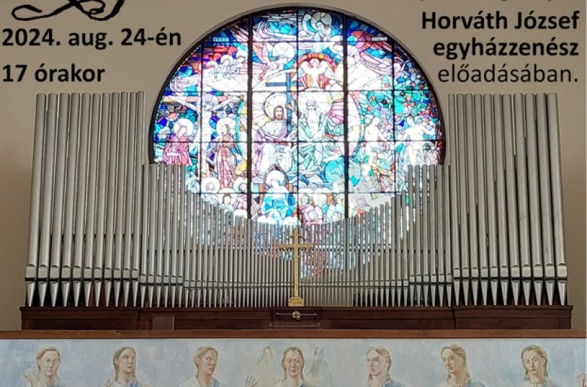 Dalol az orgona Csornán