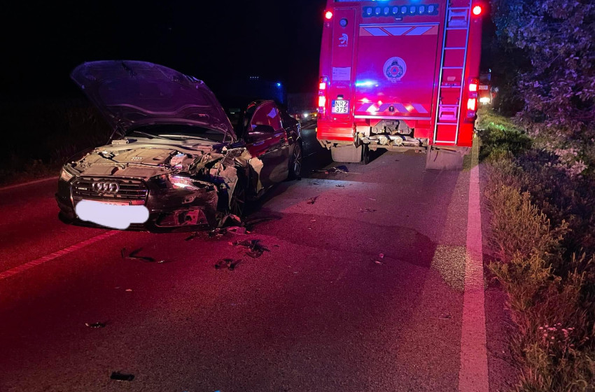 Baleset Bősárkány és Jánossomorja között 