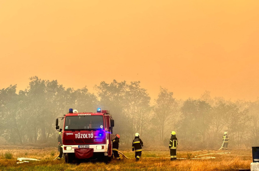 Csorna ÖTE hősies helytállása a Csönge és Kenyeri közötti erdőtűz megfékezésében
