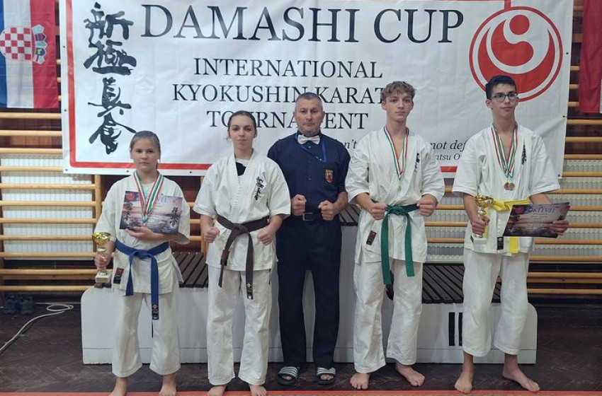 Csornai karatésok kiemelkedő sikerei a Siklósi Damashi Kupán