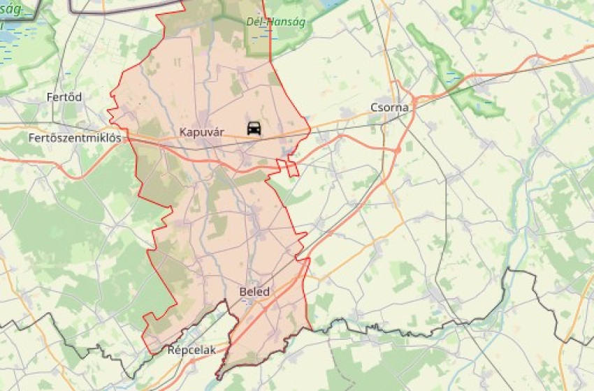 Ráfutásos baleset a 85-ösön, Kapuvár és Veszkény között