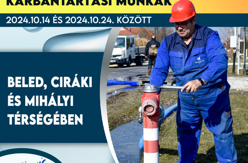 Karbantartási munkák Beled, Ciráki és Mihályi térségében