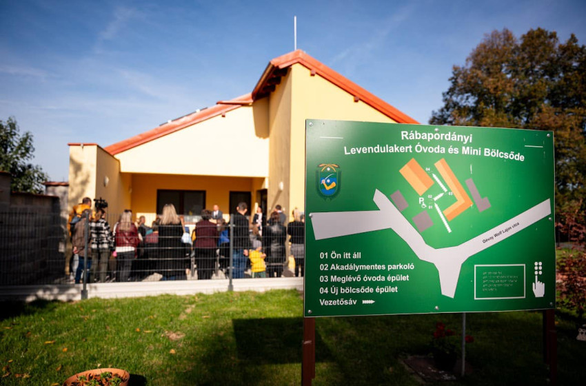 Bölcsődét avattak Rábapordányban