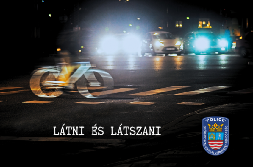 Fontos a kerékpárosok és gyalogosok jól láthatósága