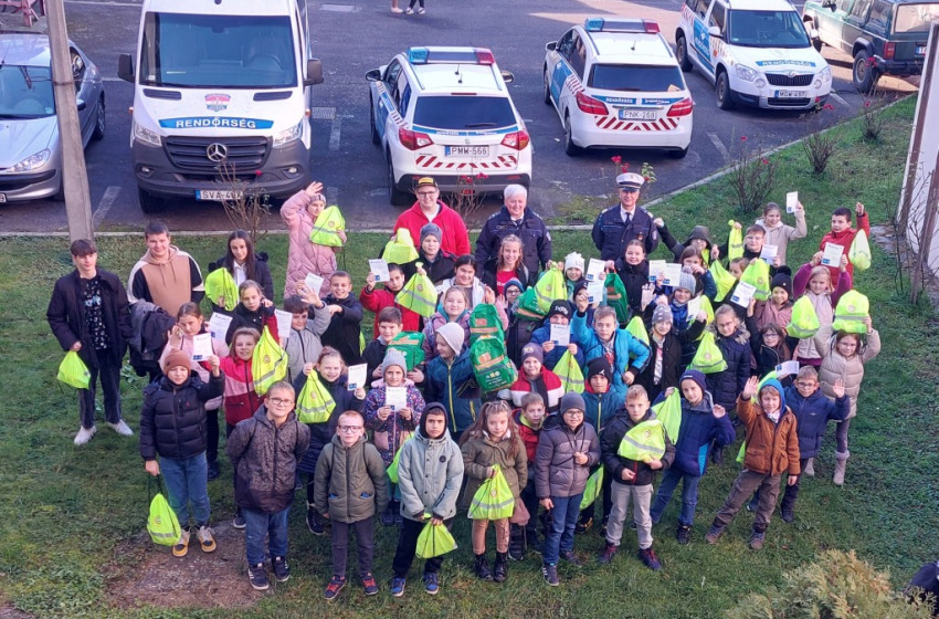 600 lelkes diák Csornán tudja, miért fontos a láthatóság