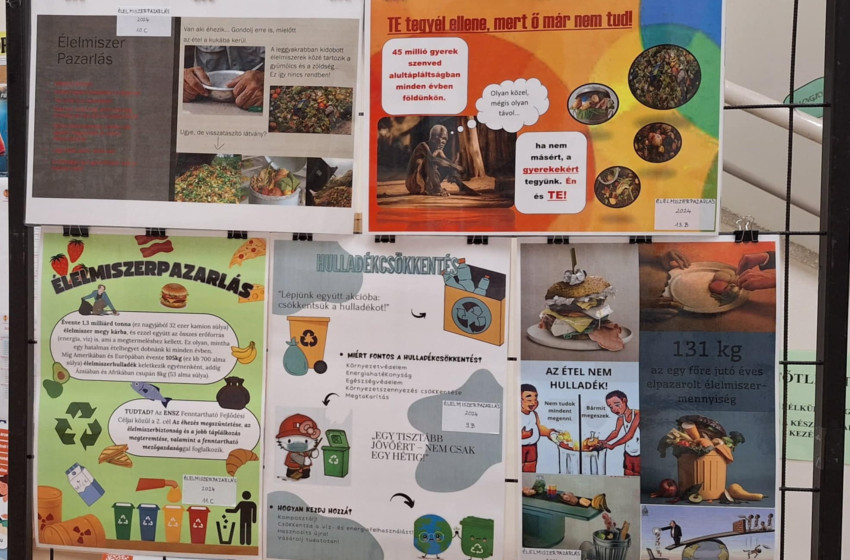 Hulladékcsökkentési hét Csornán a Hunyadiban