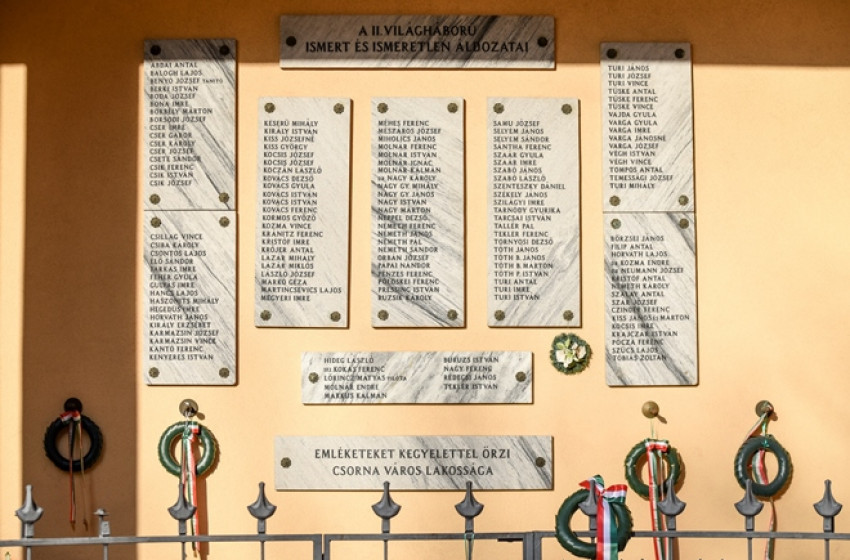 A Doni Hősökre emlékeznek meg Csornán