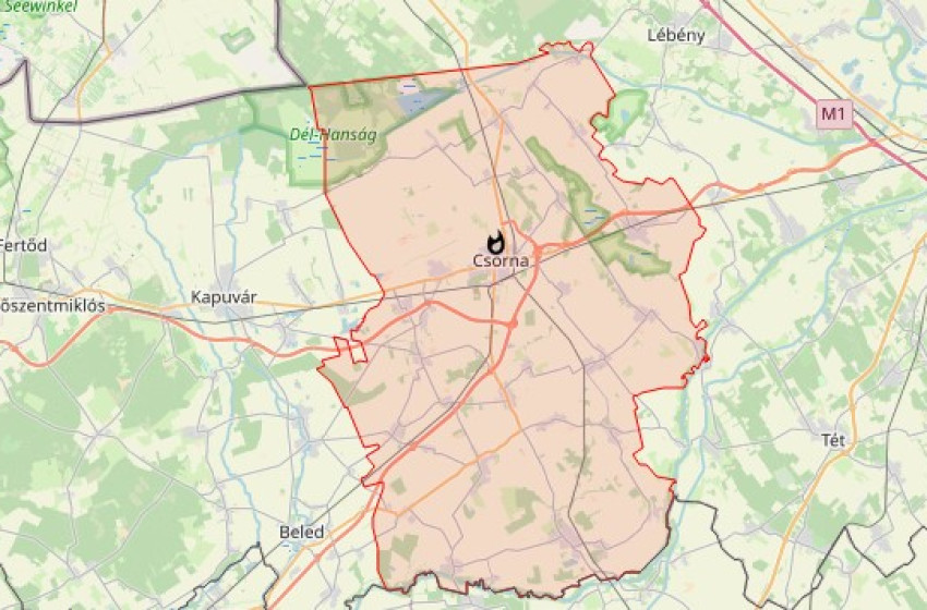 Melléképület égett Csornán