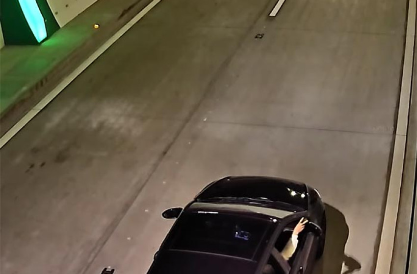 Ritka nagy őrültséget csinált néhány fiatal az M85-ös alagútjában