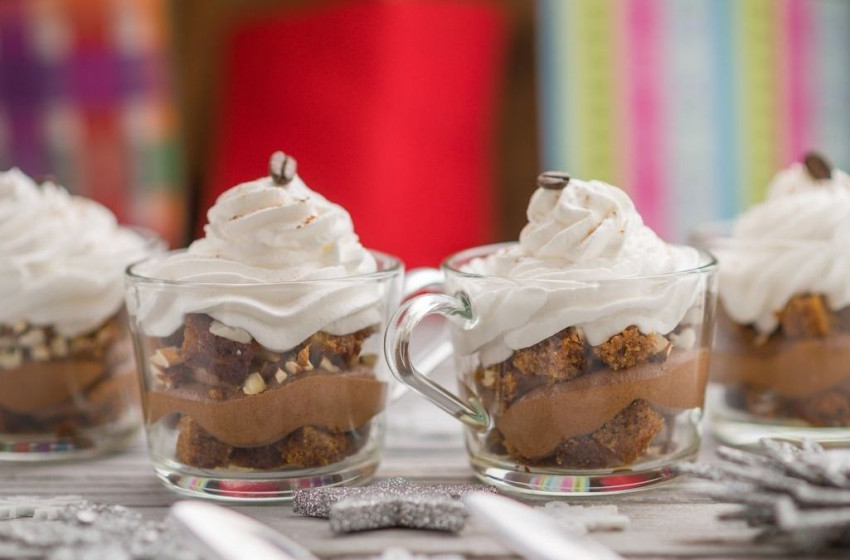 Remek kávés pohárkrém készülhet a megmaradt süteményből 
