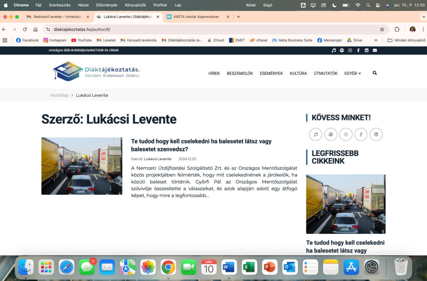 Csornai tanuló az országos oktatási hírportál szerkesztője lett