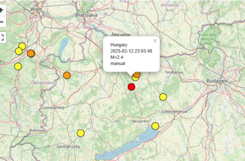 Földrengés volt vármegyénkben