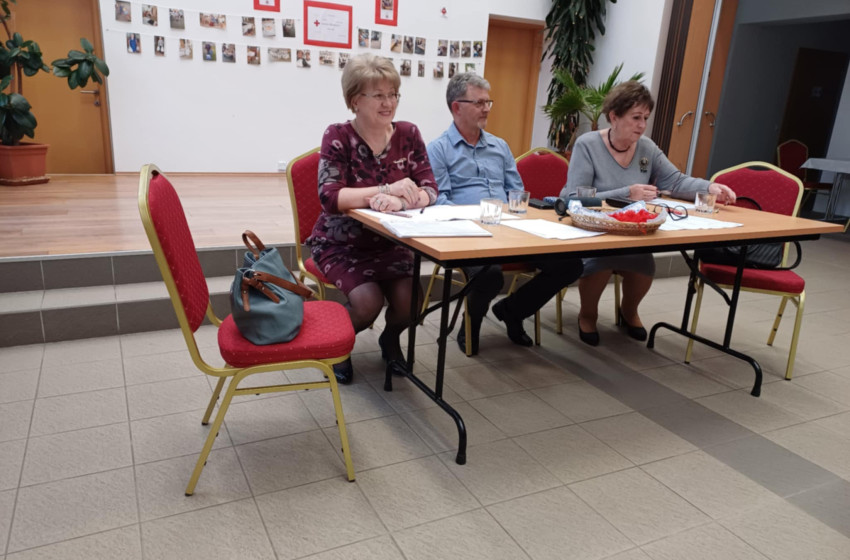 A Magyar vöröskereszt Győrsövényházi alapszervezetének taggyűlése