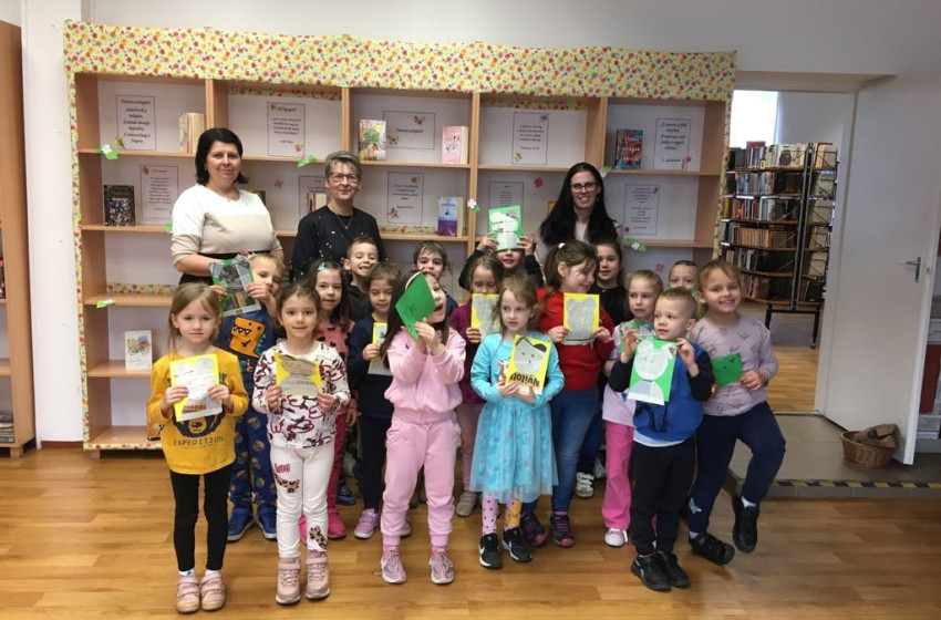 Óvodások a Kapuvári Városi Könyvtárban