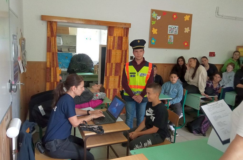 Csornán is ünnepelték a biztonságos közlekedést