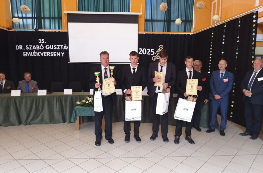 Országos győzelem a gépészeti versenyen – taroltak a Csornai Csukás diákjai Jánoshalmán