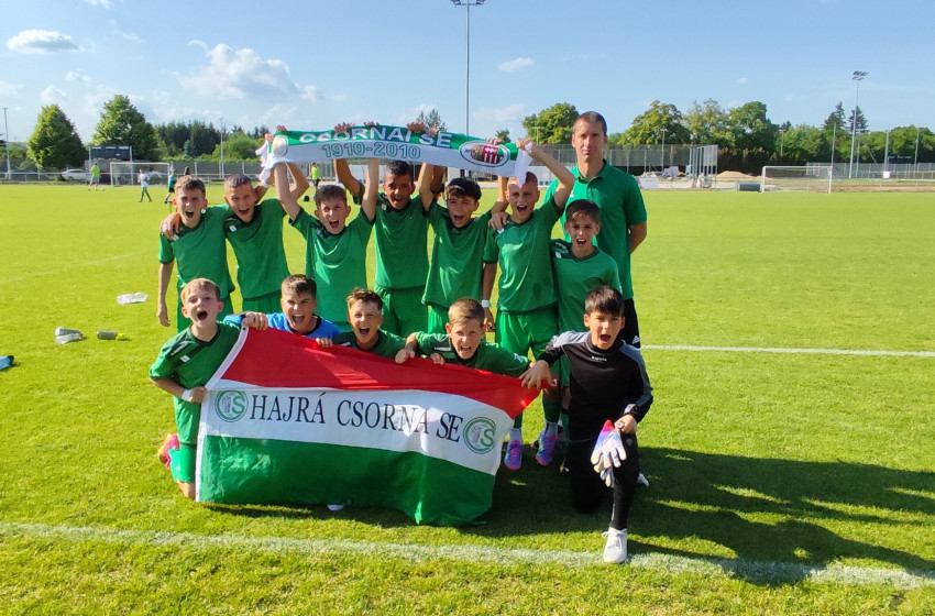 Rangos nemzetközi tornán szerzett ezüstérmet a Csornai SE U11-es csapata